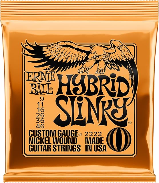 Ernie Ball Hybrid Slinky Nickel Wound Electric Guitar Strings - 9-46 Gauge