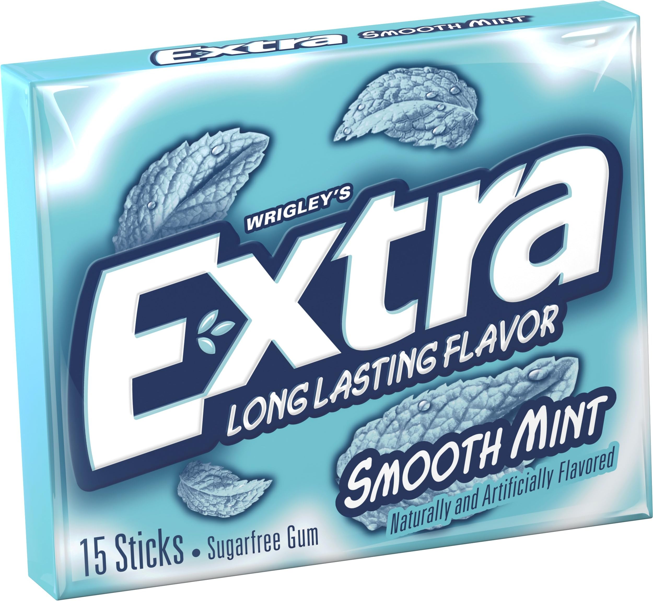 Extra Smooth Mint, 10 packs of 15 sticks, (12 per case)