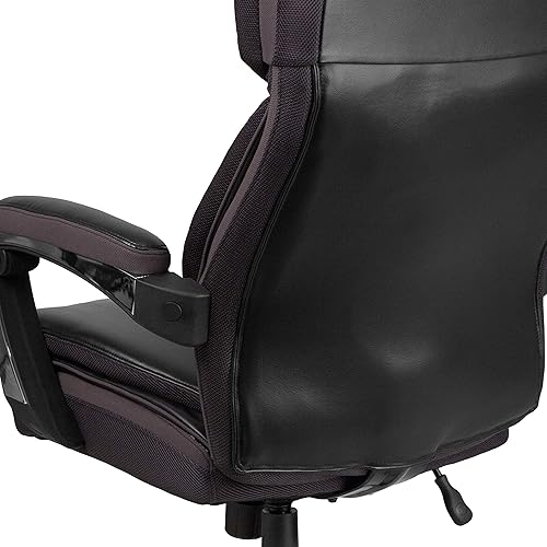Miniatura 14 de Flash Furniture Hercules Series High-Back Swivel LeatherSoft Office Chair, Ergonomic Executive Chair with Headrest and Adjustable Height, Black