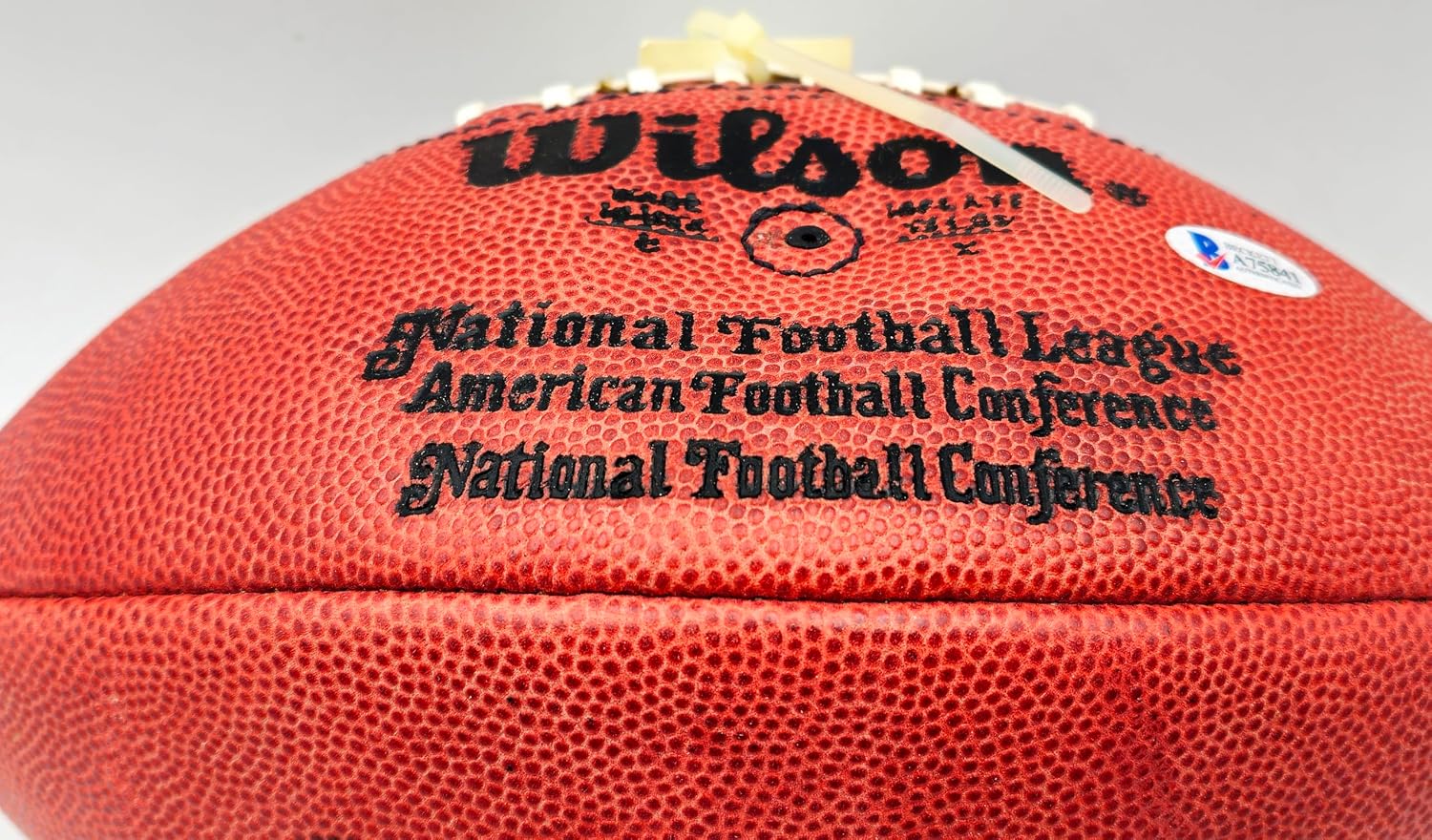 Johnny Unitas Autographed Official N.F.L Leather Football Beckett BAS #A75841