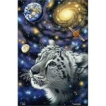 PieceRelax PieceClicks Plastic Jigsaw Puzzle for Adults 500 Pieces - Schim Schimmel - One with The Universe - 18.8 X 12.6 Inches, Most Satisfying Table Games, No Glue Needed [U1066]