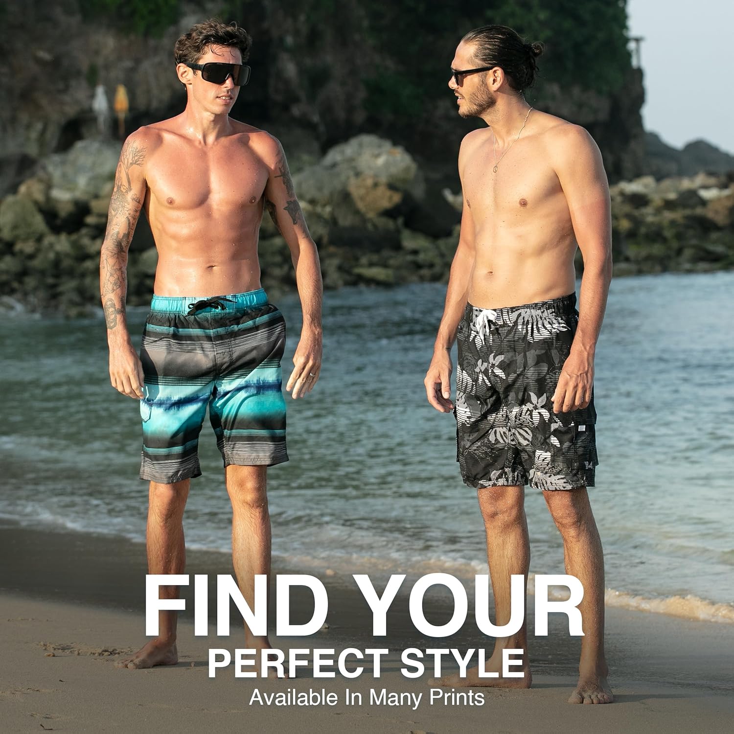 Kanu Surf Mens Barracuda Swim Trunks (Regular & Extended Sizes) - Image 6