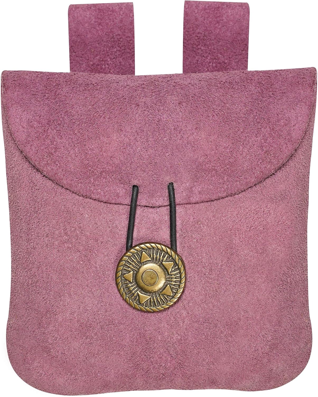Medieval Leather Pouch, Viking Belt pouch, Renaissance Purse, Suede Leather Belt Bag LARP Waist Bag Cosplay Coin Purse Antique Vintage Style Coin Jewelry Pouch - Purple, 5.5" 5.1"