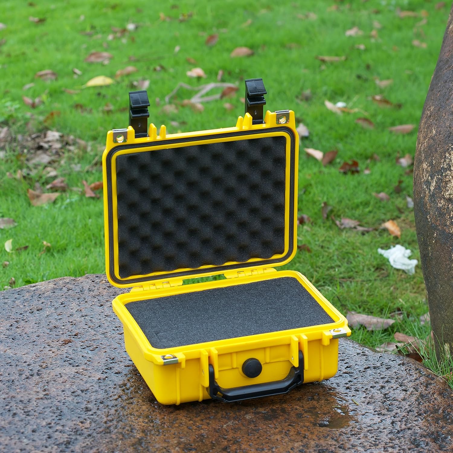 MEIJIA Portable All Weather IP67 Waterproof Protective Case,Hard Camera Case,Dry Case with Customizable Foam,Fit Use Of Drones,Camera,Equipments,10.62 x9.68x4.87inches - Image 4