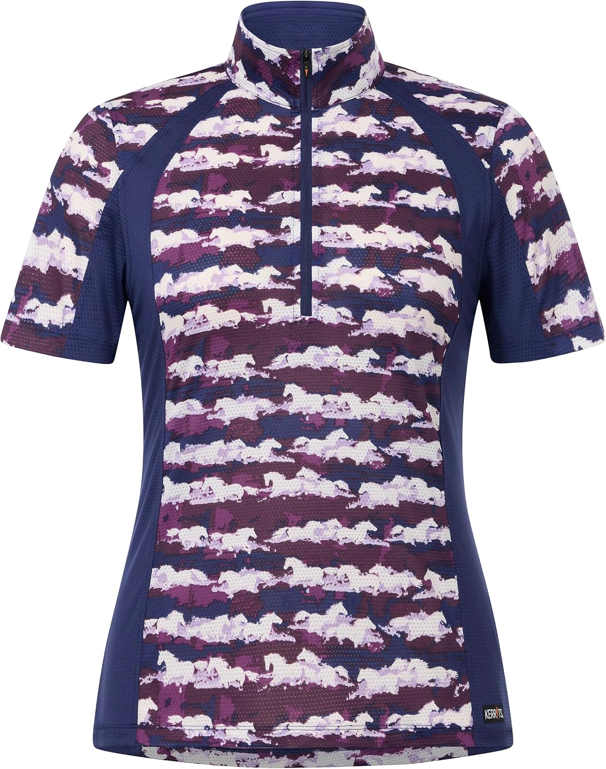 Kerrits Women EquiBreeze Ice Fil Short Sleeve Horse Riding Shirt – Ultra-Lightweight Cooling Equestrian Top, Great for Summer