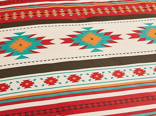 Miniatura 9 de Chezmoi Collection Evans Southwestern Cabin Lodge - Juego de edredón de 3 piezas, ropa de cama de microfibra con estampado de oso pardo, lobos,