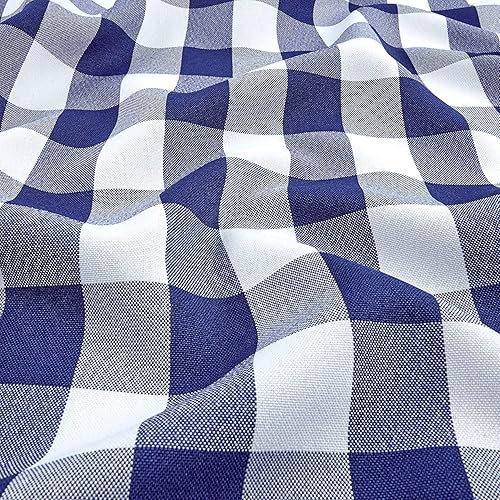 Miniatura 5 de Tela de Polipopelina a Cuadros Vichy de 1" por Yarda - 60 Pulgadas de Ancho para Costura, Acolchado, Manteles, Cortinas, Ropa, Manualidades