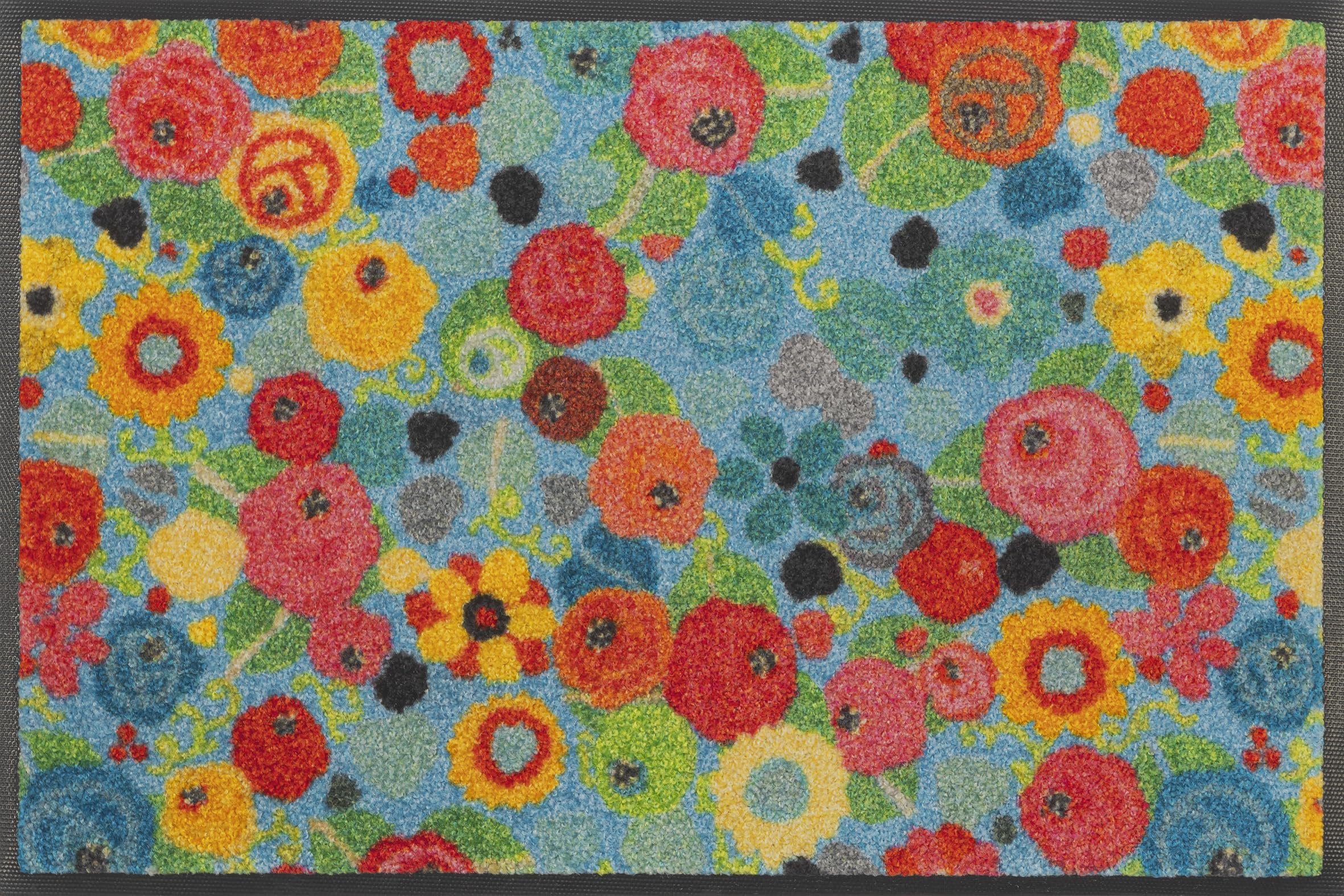 Paillasson Wash+Dry Flower Power 40x60cm tapis de sol lavable multicolore