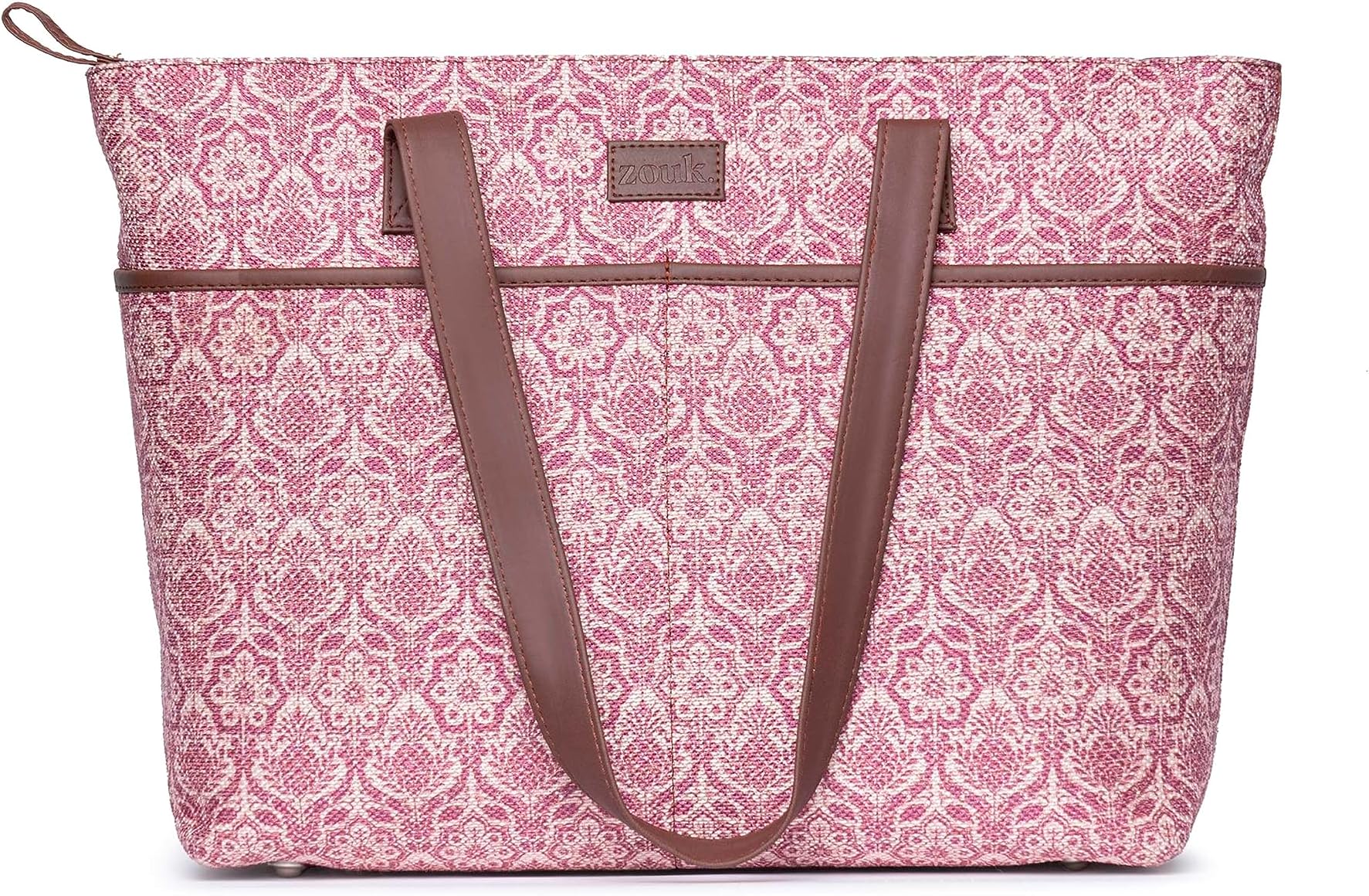 ZOUK Tote Bags for Women - Handmade Bags for Daily Use - Vegan Leather Handbags with Double Handle - Printed Totes for Women