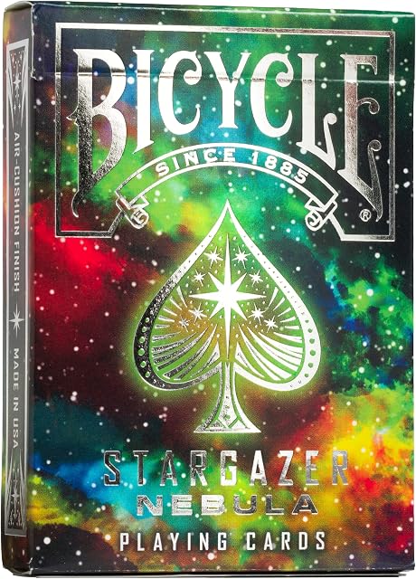 Bicycle Stargazer Nebula Playing Cards, 1 Deck, Air Cushion Finish, Professional, Superb Handling & Durability