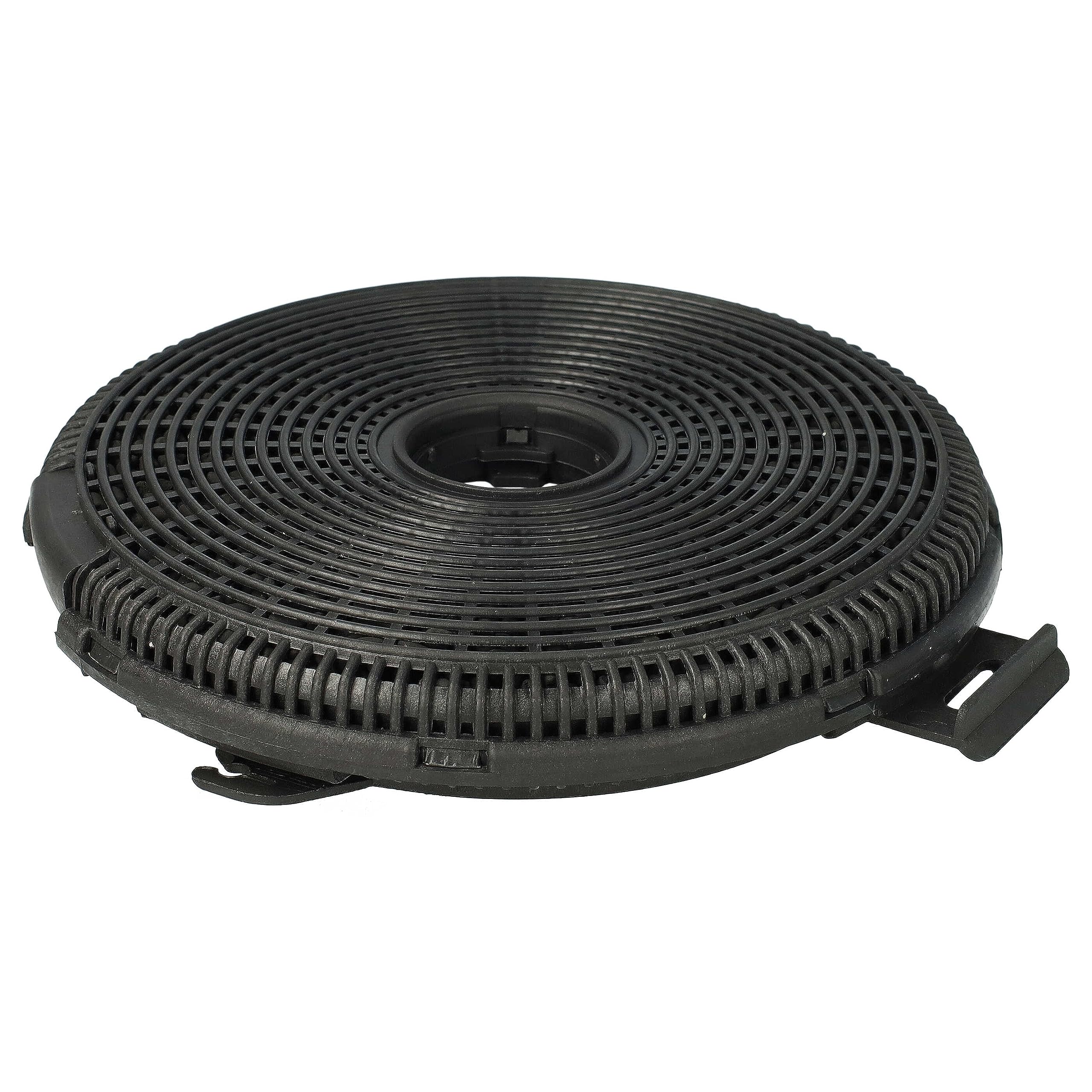 vhbw 2x filtro de carbón activado compatible con Teka D4C, CC 40, CL 90, CL 90 Studio Line, DB 1 60, DB 1 70, DB 1 90, DB 60 campanas cocina - 20 cm