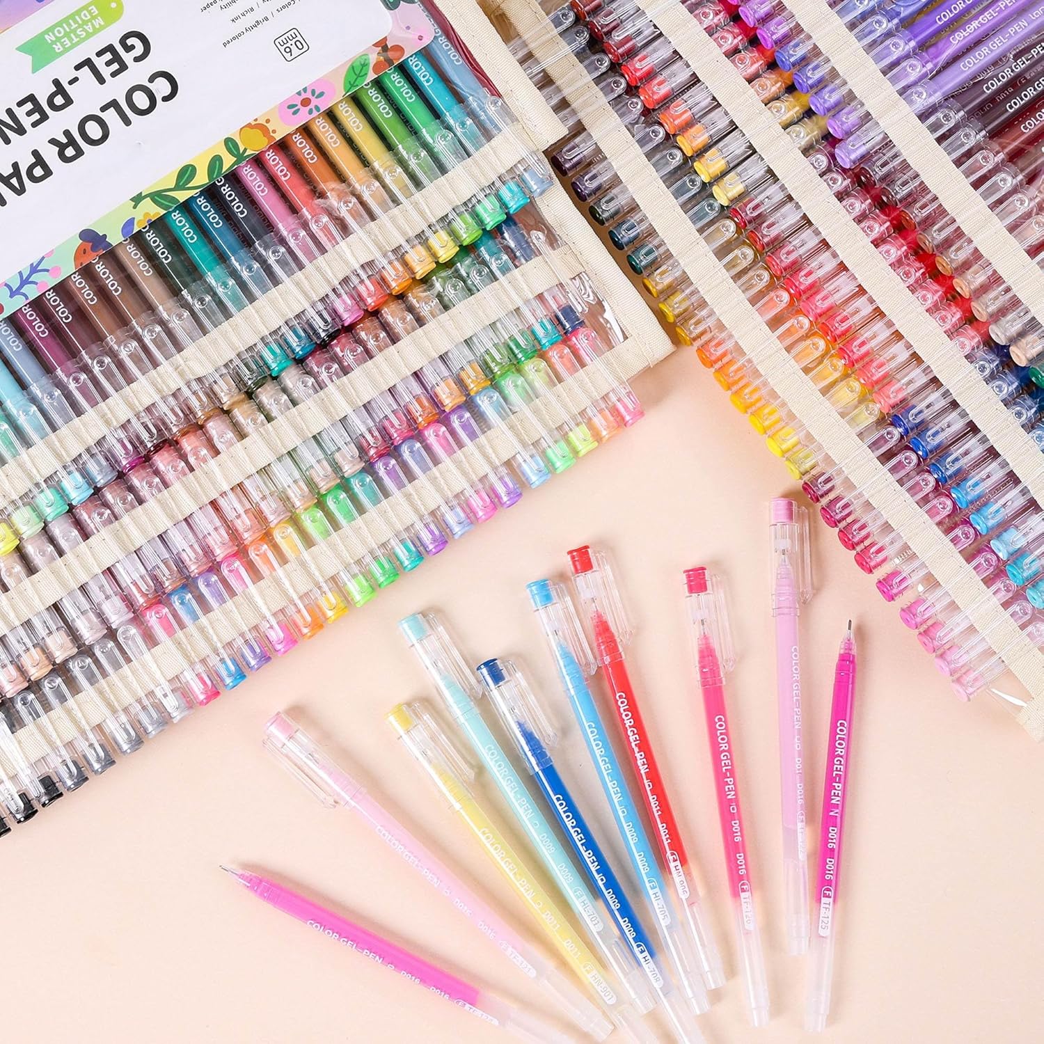 162 Colors Gel Pens with Fine Point 0.6mm,Drawing Pencils for Adult Painting, Writing, Making Hand-Made Notebooks, Cards, Doodling and Student Supplies