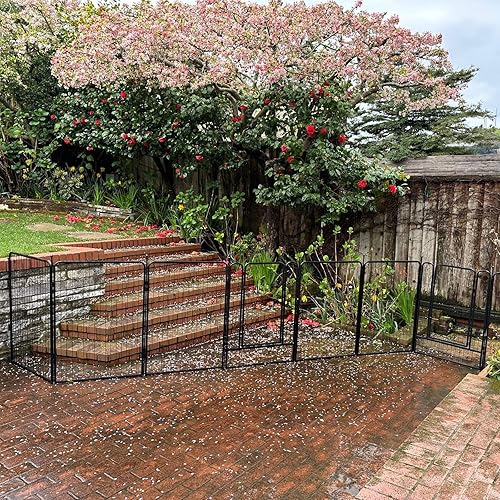 Vista 3 de FXW Fence-to-Wall Anchor (Pack of 4) for Use with Dog Playpen in Yard, Garden, Doorways, Fireplace, Indoor/Outdoor, Fits All Heights of FXW Black