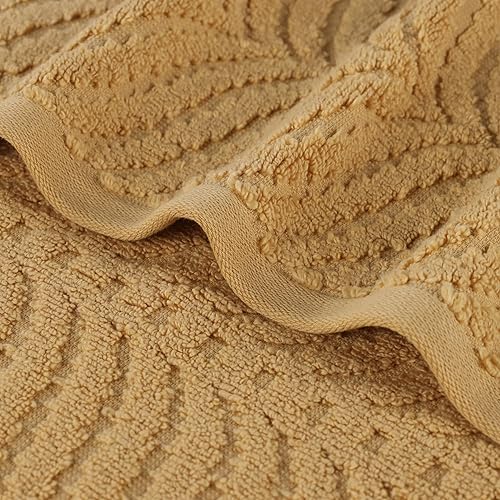 Miniatura 9 de Superior Juego de toallas surtidas de algodón Chevron de 6 piezas, cero torsión, secado rápido, artículos esenciales para el hogar, ducha, spa,