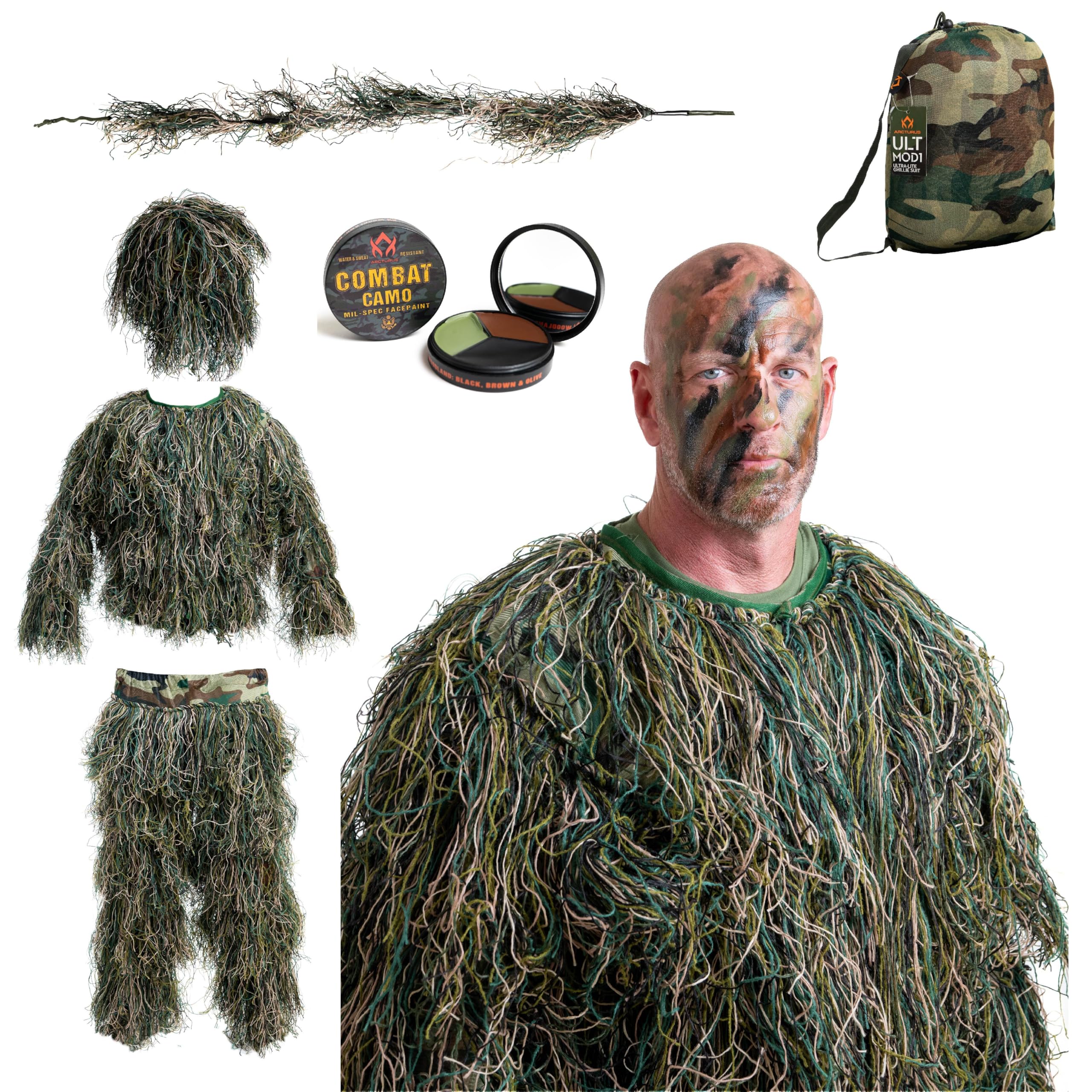 Arcturus Ultra-Lite Ghillie Suit - Camouflage Hunting Suit for Men