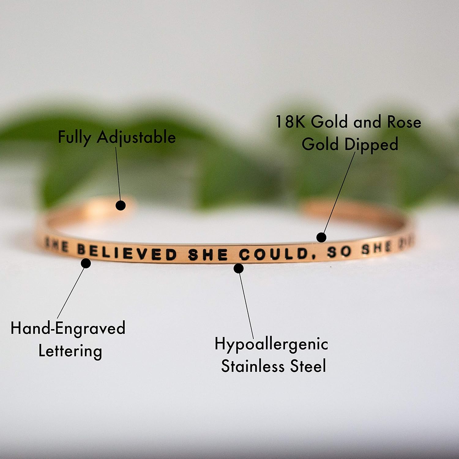 MantraBand Bracelets - Inspirational Engraved Adjustable Mantra Band Cuff Bracelet - Silver color - Gifts for Women… - Image 7