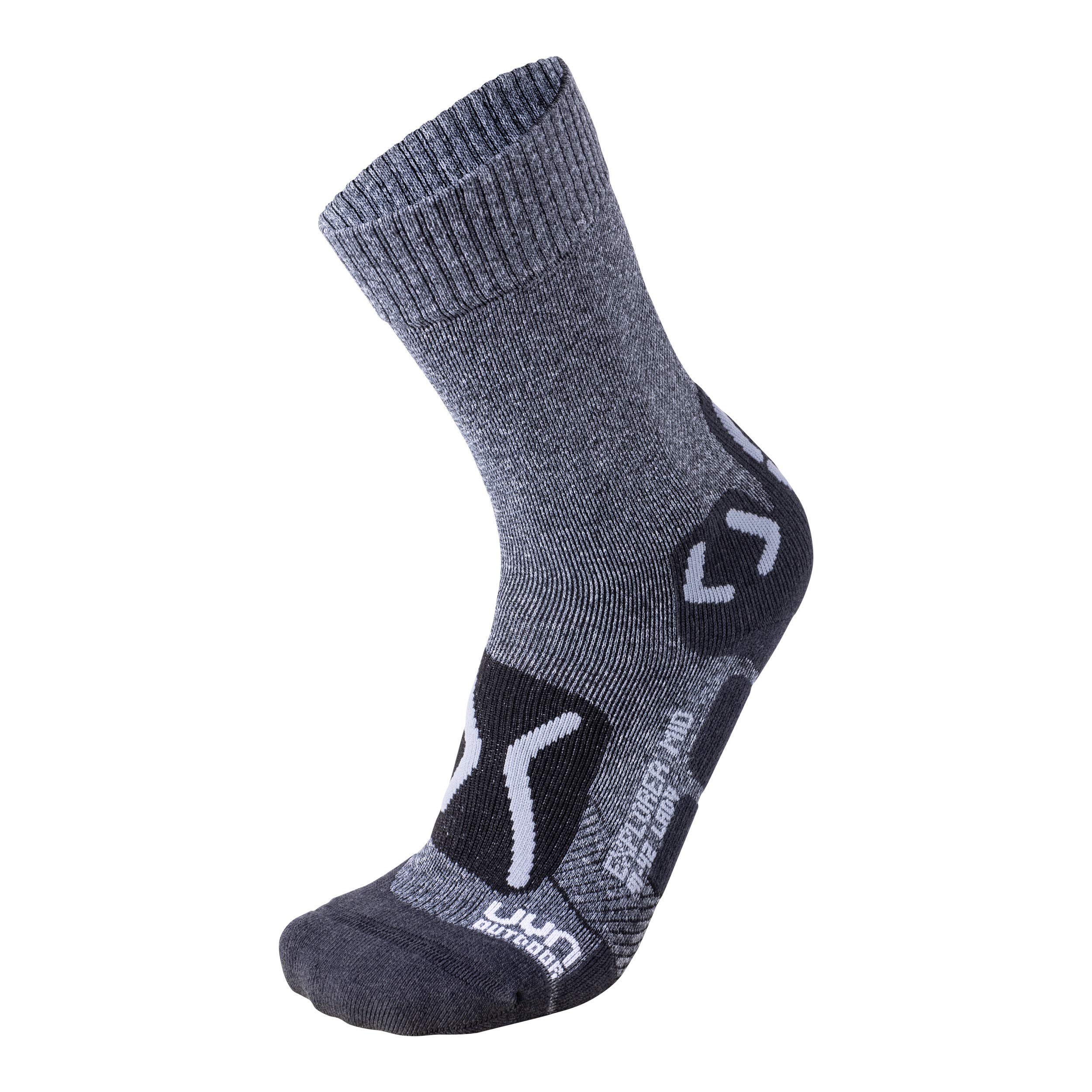 UYN S100049 TREKKING OUTDOOR EXPLORER MID Socks Women's Melange grey/pearl grey 38