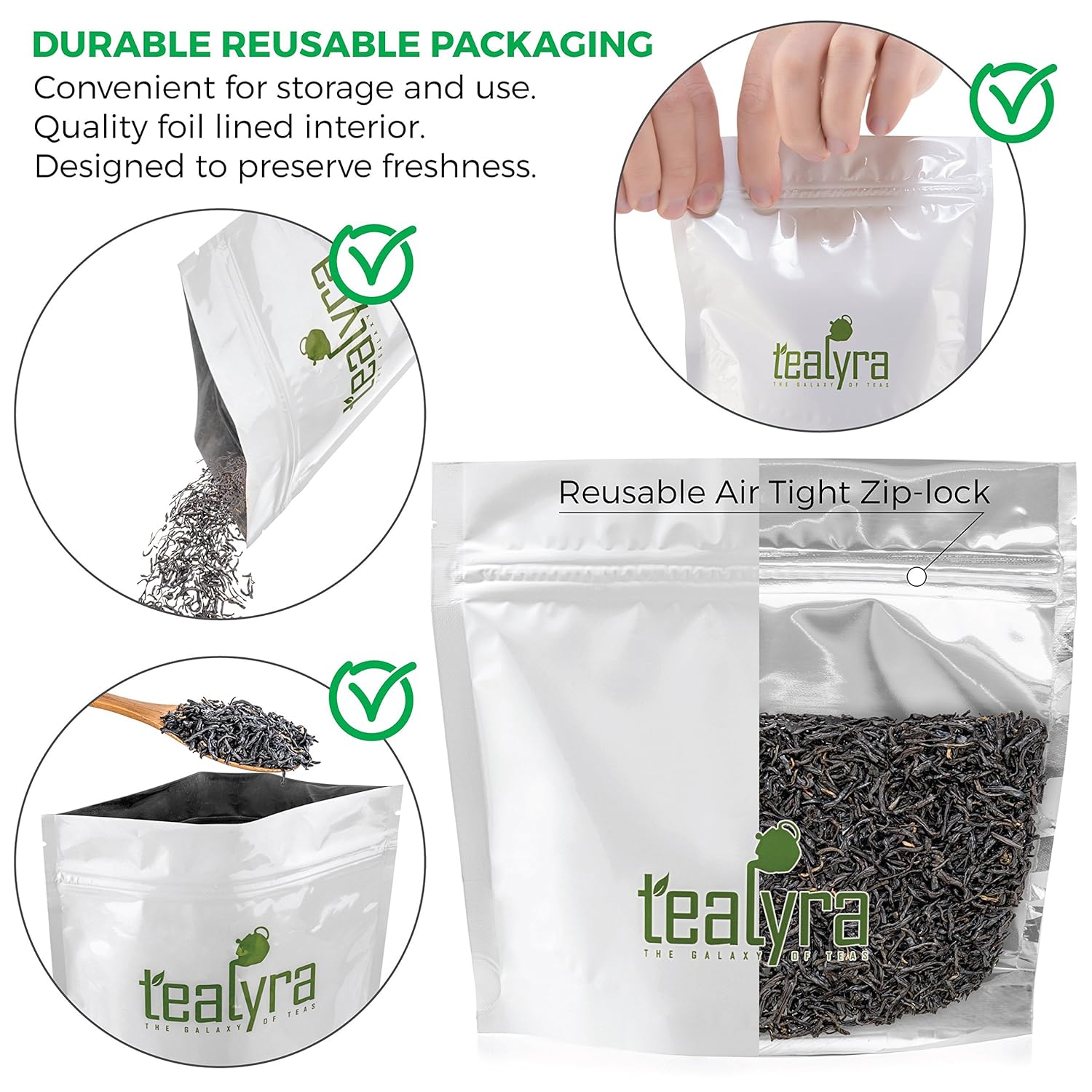 Teayra - Keemun Mao Feng - Premium Chinese Black Loose Leaf Tea - Perfect English Breakfast Tea - Energy Boost - Caffeine Bold - 110g (4-ounce) - Image 2