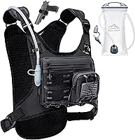 Zelvot 2L Hydration Running Vest Backpack - Lightweight Waterproof Chest Pack with Bladder, Reflective Gear Holder for Marathon Trail Men Women