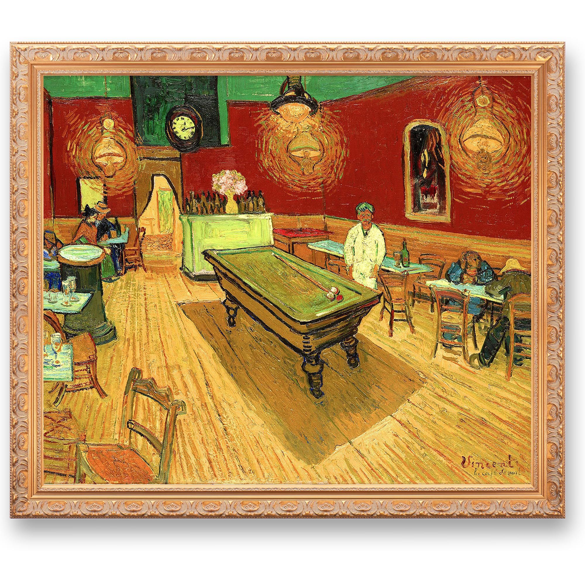 CP CANVASPATH The Night Café Van Gogh Framed