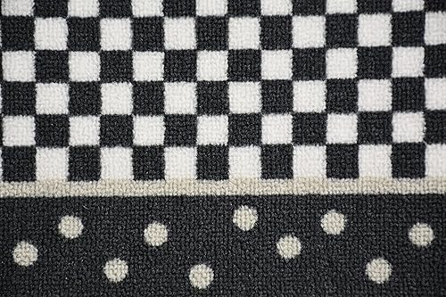 Miniatura 5 de Alfombra de pasillo de tamaño personalizado, diseño a cuadros, extra larga, para pasillos, 26 pulgadas de ancho x elige tu longitud por pies,