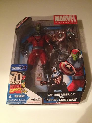 Capitán América VS Skrull Giant Man exclusivo Marvel Universe figura de acción