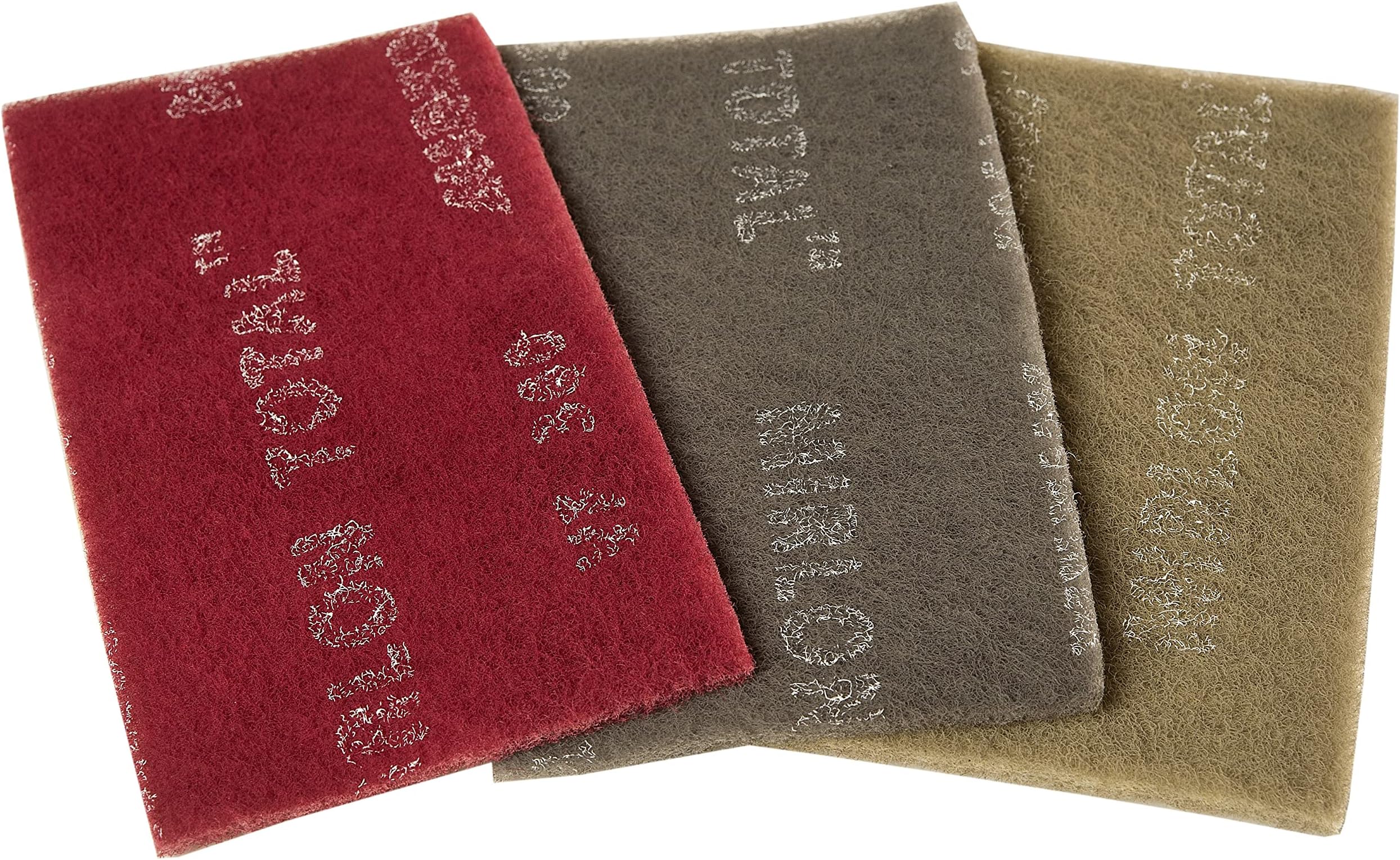 Mirlon Total Scuff Handsanding Pad Non-Woven/Assortement Very Fine 360 & Ultra Fine 1500 & Micro Fine 2500 2500/3 Pieces / 4.5" x 9" / ‎18-118-APRP