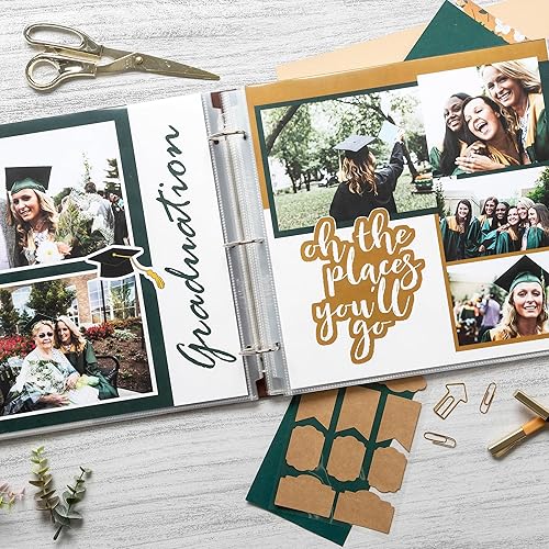 Miniatura 7 de Samsill Páginas de repuesto para álbumes de recortes de 12 x 12 pulgadas, paquete de 50, se adapta a carpetas de 3 anillos y álbumes de fotos de 12