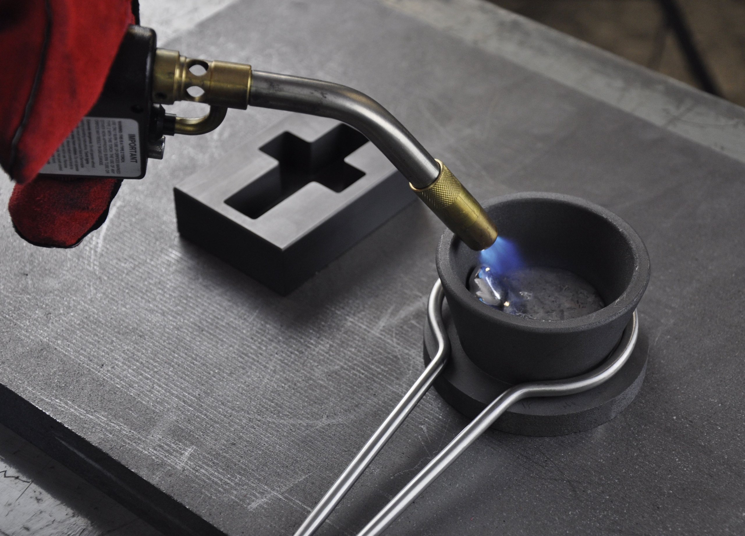 50 Troy Oz Gold Graphite Crucible Cup with Base Torch Melting Casting Refining Smelting Gold Silver Copper Jewelry Scrap