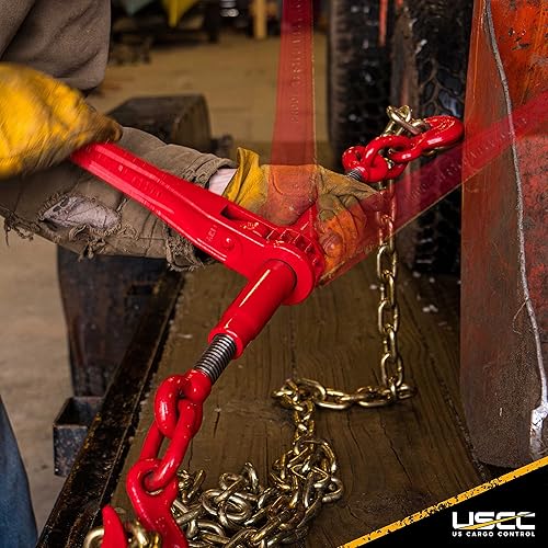 Miniatura 7 de US Cargo Control Carpeta de carga de trinquete resistente para cadena de grado 70 de 516" (límite de carga de trabajo 5,400lb)