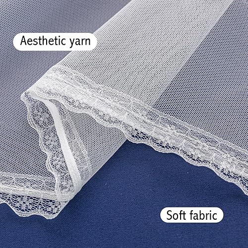 Miniatura 9 de Anytime Cortina romántica para niños, cortina opaca de doble capa con diseño de estrellas huecas para dormitorio de niñas, habitación de niños, 2