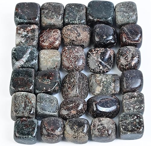 Miniatura 221 de Crocon Kit de cristales y piedras curativas de amatista de 1 libra para cristal curativo de Reiki, piedras pulidas moradas, piedras pulidas