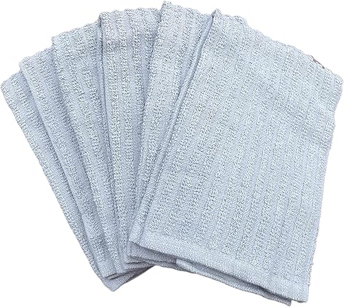 Miniatura 3 de Petal Cliff Trapeador de barra de rizo acanalado 100% algodón para cocina, trapos de barra altamente absorbentes para limpiar la cocina, toallas de