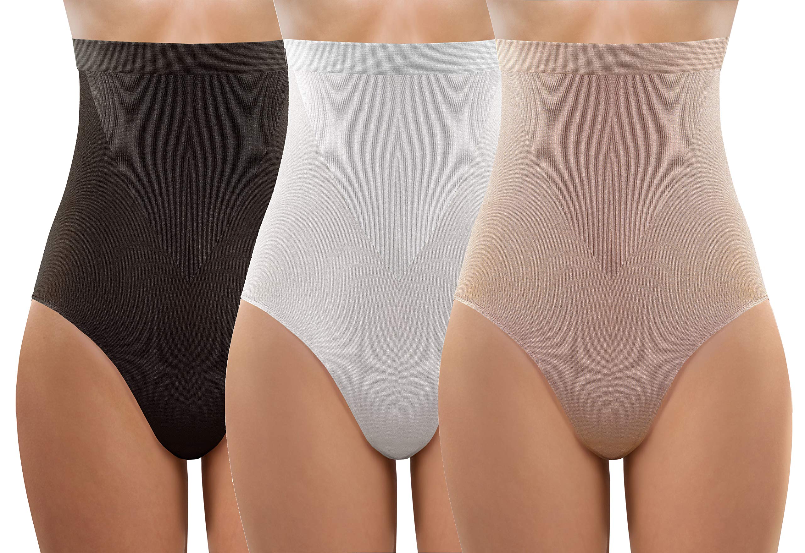 sesto senso Culotte Gainante Sculptante Femme Taille Haute sans Couture Amincissante Ventre Plat