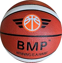 BMP WINNING IS A HABIT Basketball Size 7 - Suitable for Male and Female Basketball Players Aged 13 Years and up - Official Weight Specifications with a Circumference of 29.5 (75cm)