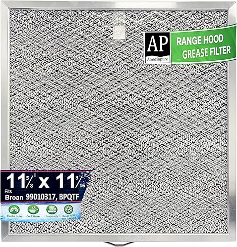 1 x BPQTF 99010317 compatible con Broan-NuTone QT2000 WA6500 WA65F S99010317 BPQTF - Repuesto de filtro de ventilación para campana extractora de