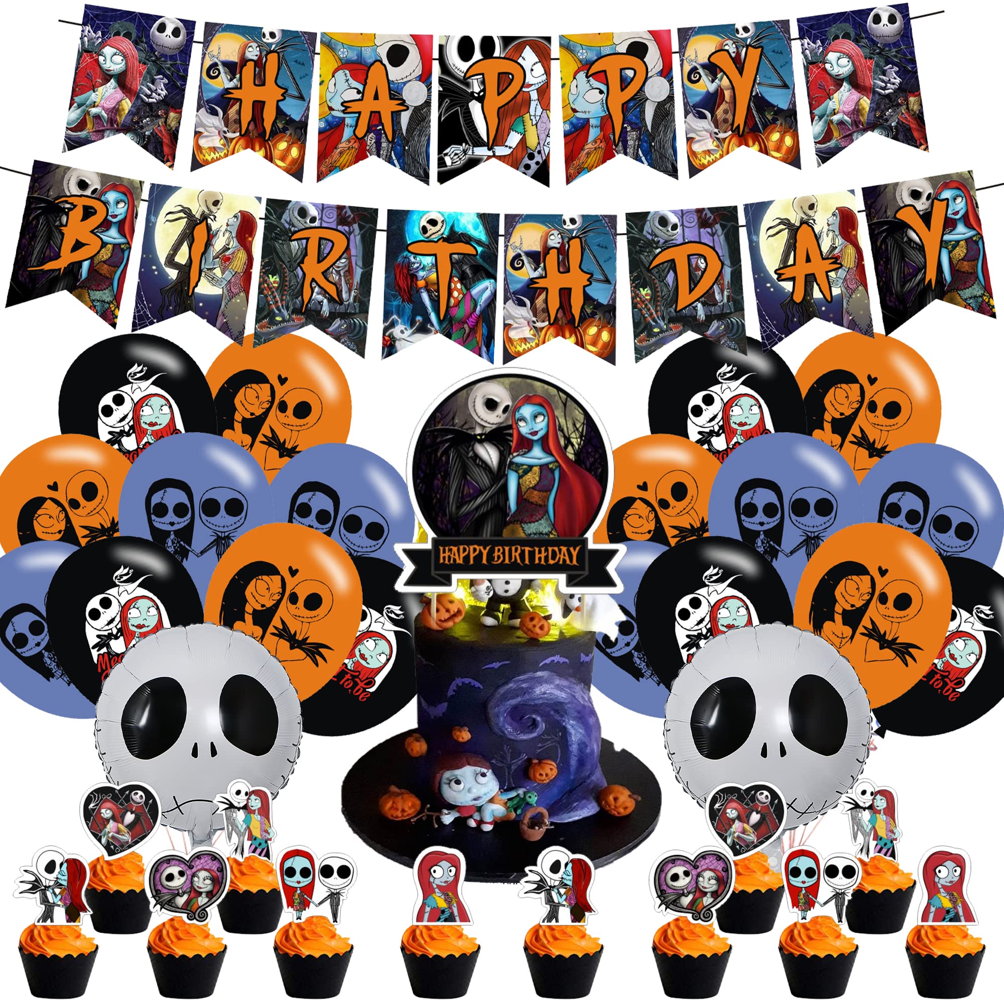 Buy Jack and Sally Party Decorations,Birthday Party Supplies For Jack