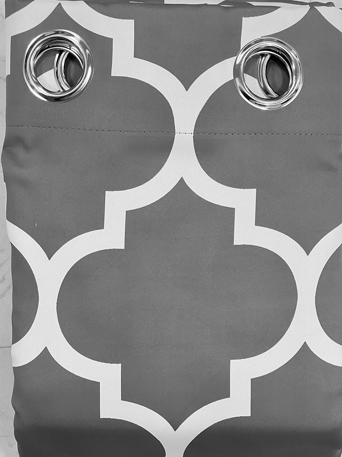 Ikiriska Extra Long Curtains with Geometrical Quatrefoil