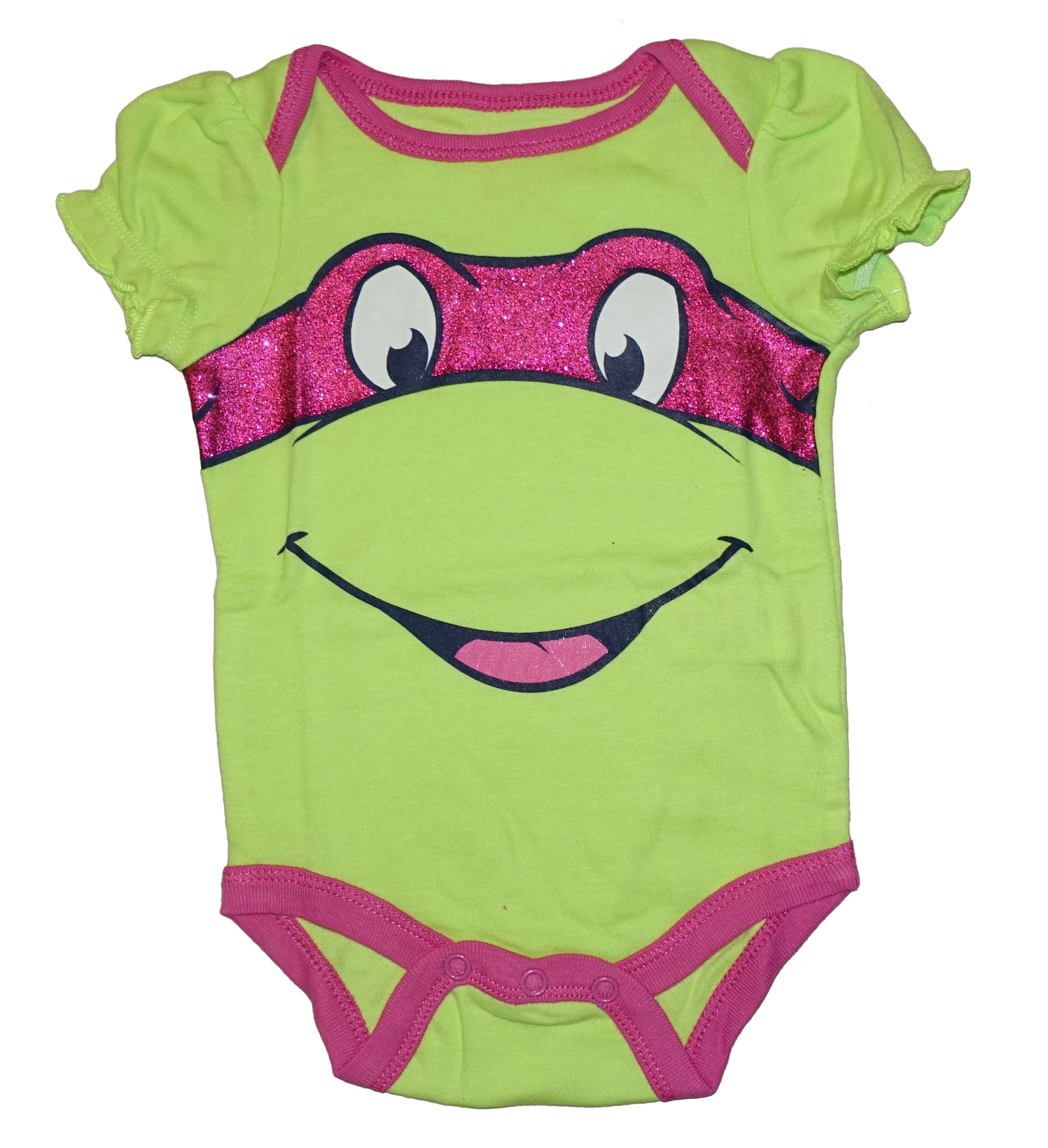 Teenage Mutant Ninja Turtle Baby Boys & Girls Bodysuit Dress Up Outfit (Newborn, Pink)