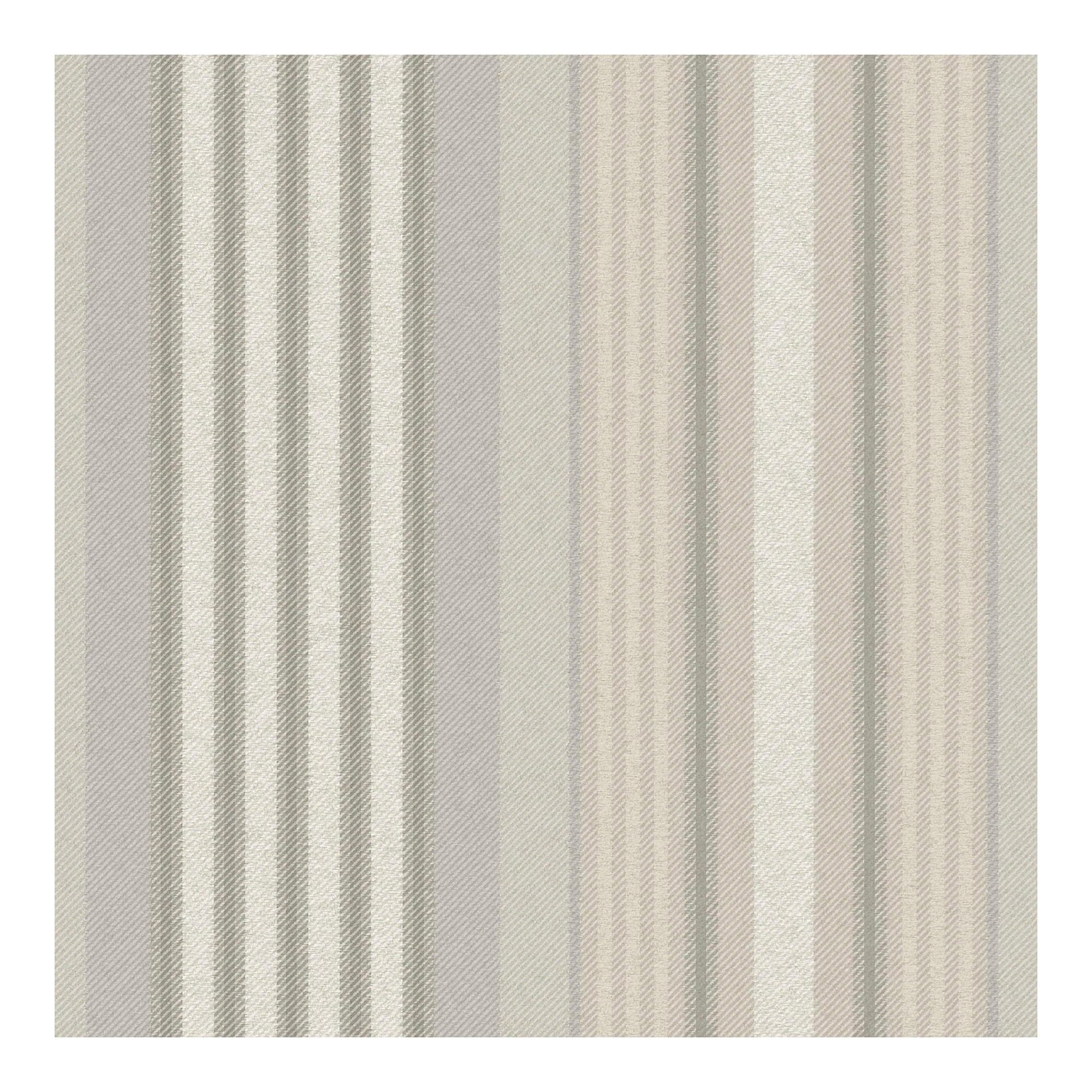 Superfresco Easy Cream Loom Stripe Stone Wallpaper | Paste The Wall | Stripes | Eco-Friendly