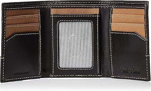 Miniatura 10 de Timberland Mens Two-Tone Piel Auténtica TrifoldCartera