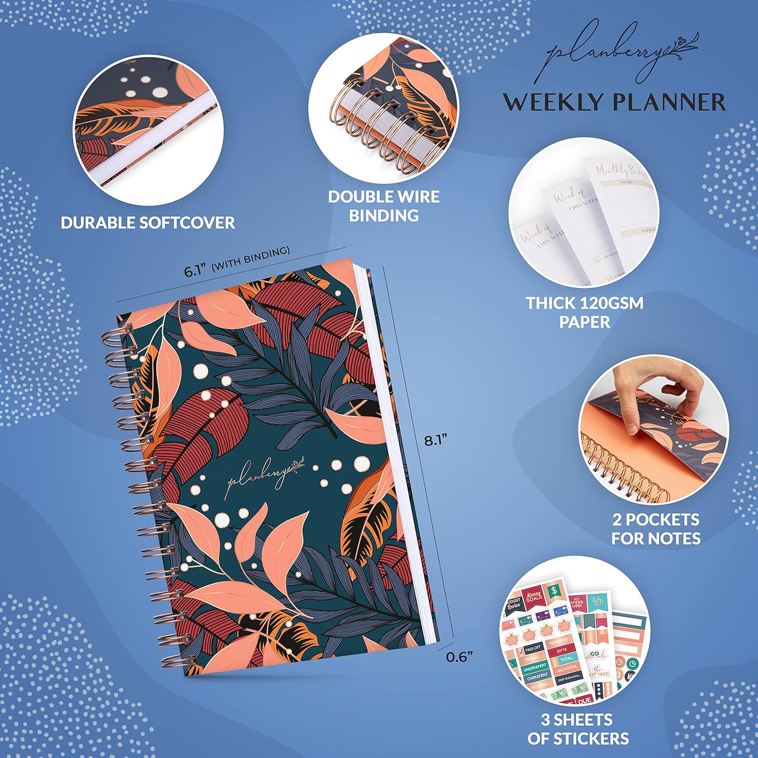 Elevate Your Life: Discover the PLANBERRY Weekly Planner for Ultimate Organization!