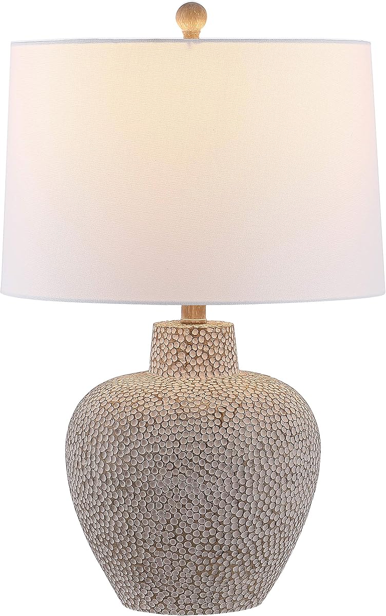 Colección de iluminación Kei Lámpara de mesa moderna gris de 24 pulgadas para dormitorio, sala de estar, oficina, escritorio, mesita de noche (bombilla LED incluida)