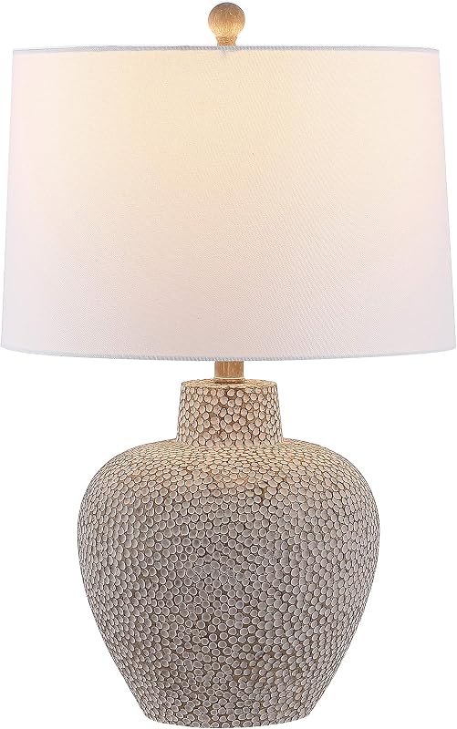 Colección de iluminación Kei Lámpara de mesa moderna gris de 24 pulgadas para dormitorio, sala de estar, oficina, escritorio, mesita de noche (bombilla LED incluida)