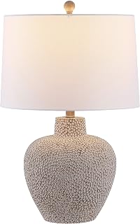 Colección de iluminación Kei Lámpara de mesa moderna gris de 24 pulgadas para dormitorio, sala de estar, oficina, escritorio, mesita de noche (bombilla LED incluida)