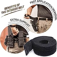 Vista 25 de Tacticon Cinturón de batalla V2 – Cinturón táctico ajustable Molle con hebilla de liberación rápida de metal – Hecho de nailon 500D resistente