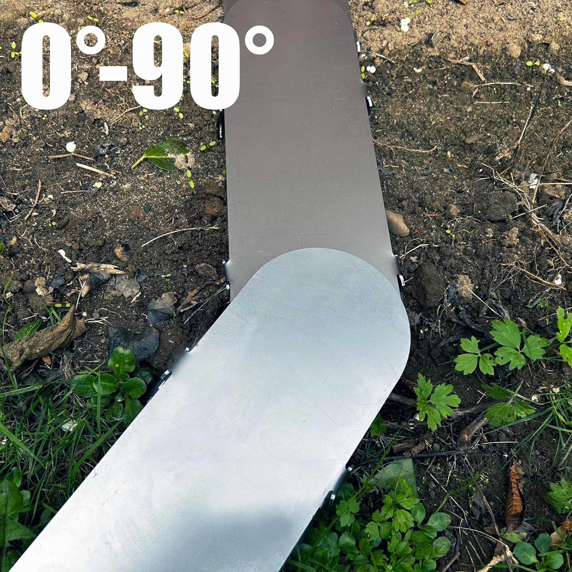8er Set Edelrost Rasenkantensteine, Rasenkante aus Metall – Stabile Beeteinfassung & Mähkante für Garten, Rasen & Beete – Langlebig, Einfache Montage, ideal für Rasenmäher, Rasenroboter, Mähroboter