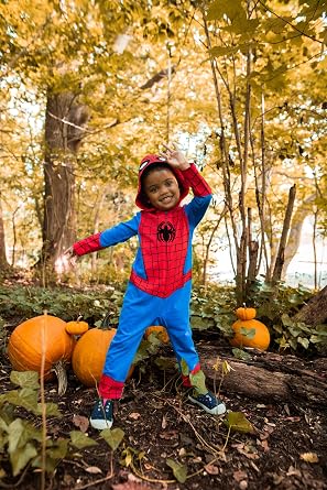 Marvel Spider-Man Cosplay Hooded One Piece Newborn to Toddler