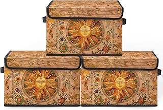 Stackable Clothes Storage Bins with Lids,Closet Organizers Fabric Box fo...