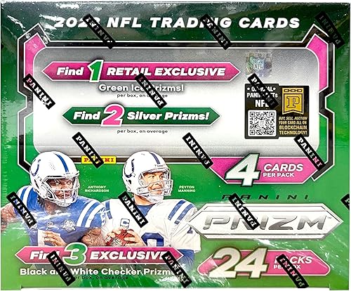 Paquete de 24 cajas al por menor de fútbol Panini Prizm 2023 | Busca cartas CJ Stround Rookie